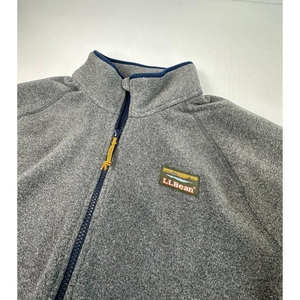 LL bean 1/2 zip Fleece Sweatshirt Sz.‎ L Gray/Blue